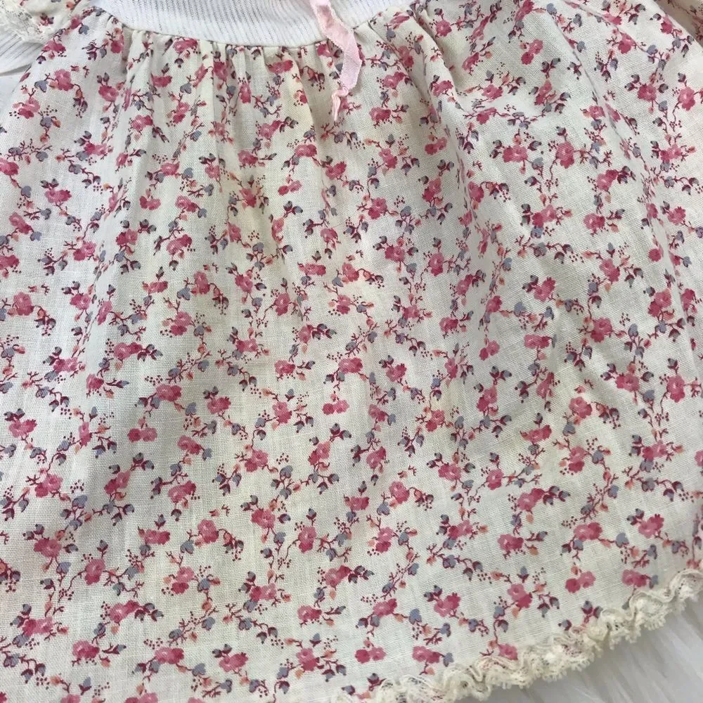 Vintage‎ 70’s baby cottagecore floral tunic top